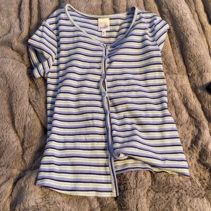 Never worn button up crop top